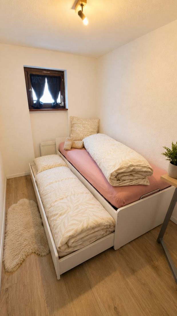 L'annexe privée et ses deux lits simples